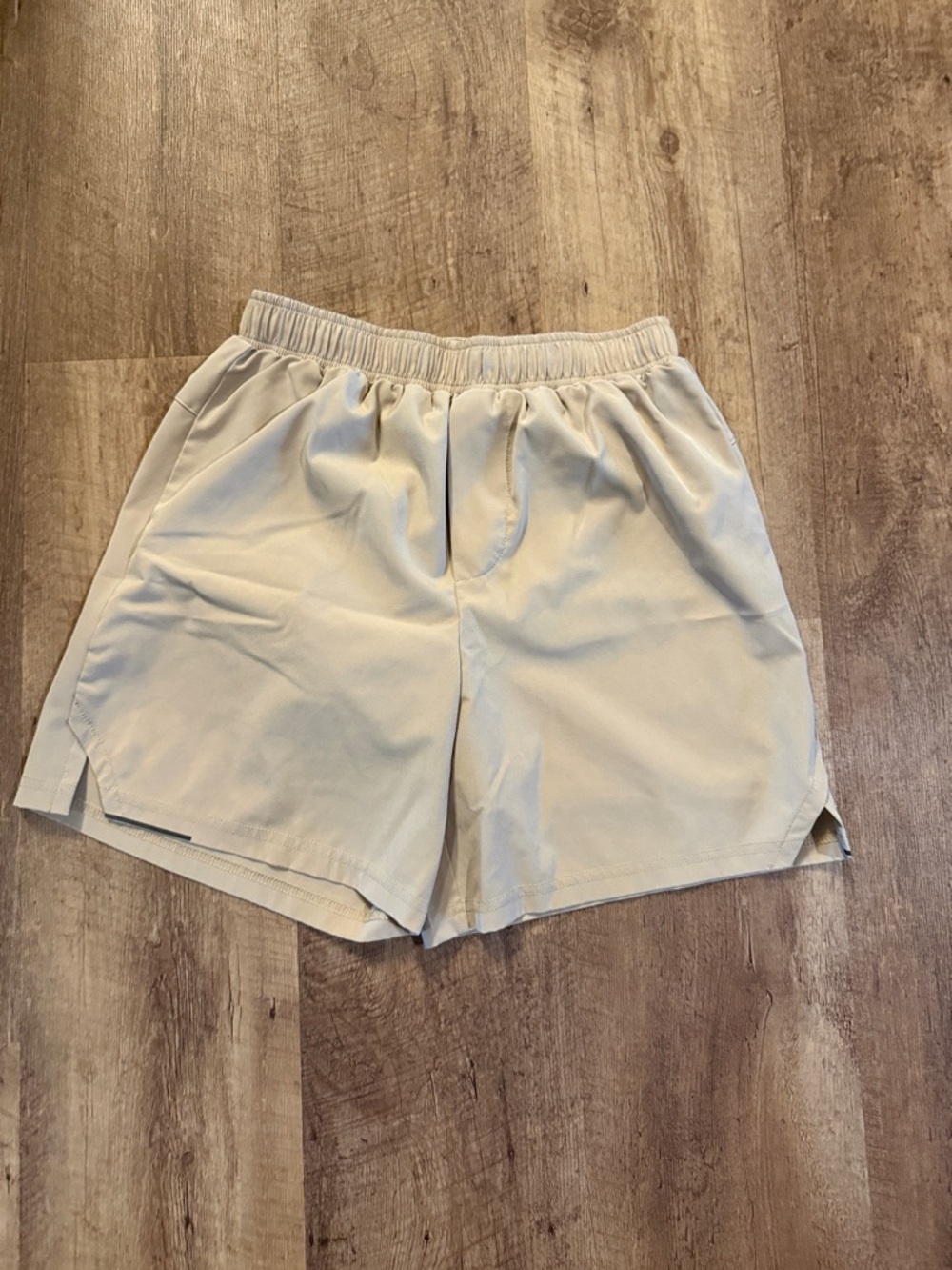 Dri-Fit! Light Beige Kid’s Elastic-Waist Casual Shorts